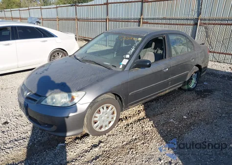 2005 Honda Civic Lx z USA, uszkodzony, nr VIN 2HGES16515H566830
